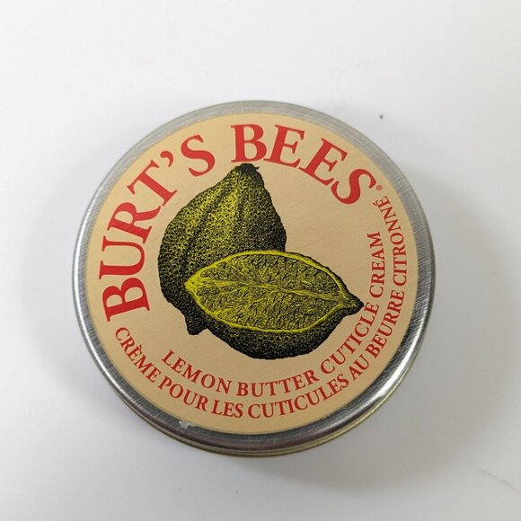 New Burt's Bees Lemon Butter Cuticle Cream 0.3 Oz tin burts bees creme - Picture 1 of 3